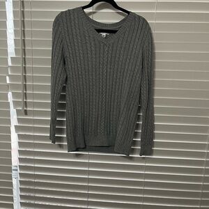 Croft & Barrow Charcoal V-Neck Sweater